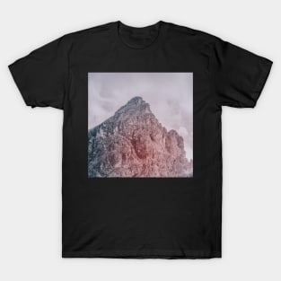 Cloudy Mountain View - Minimalist T-Shirt